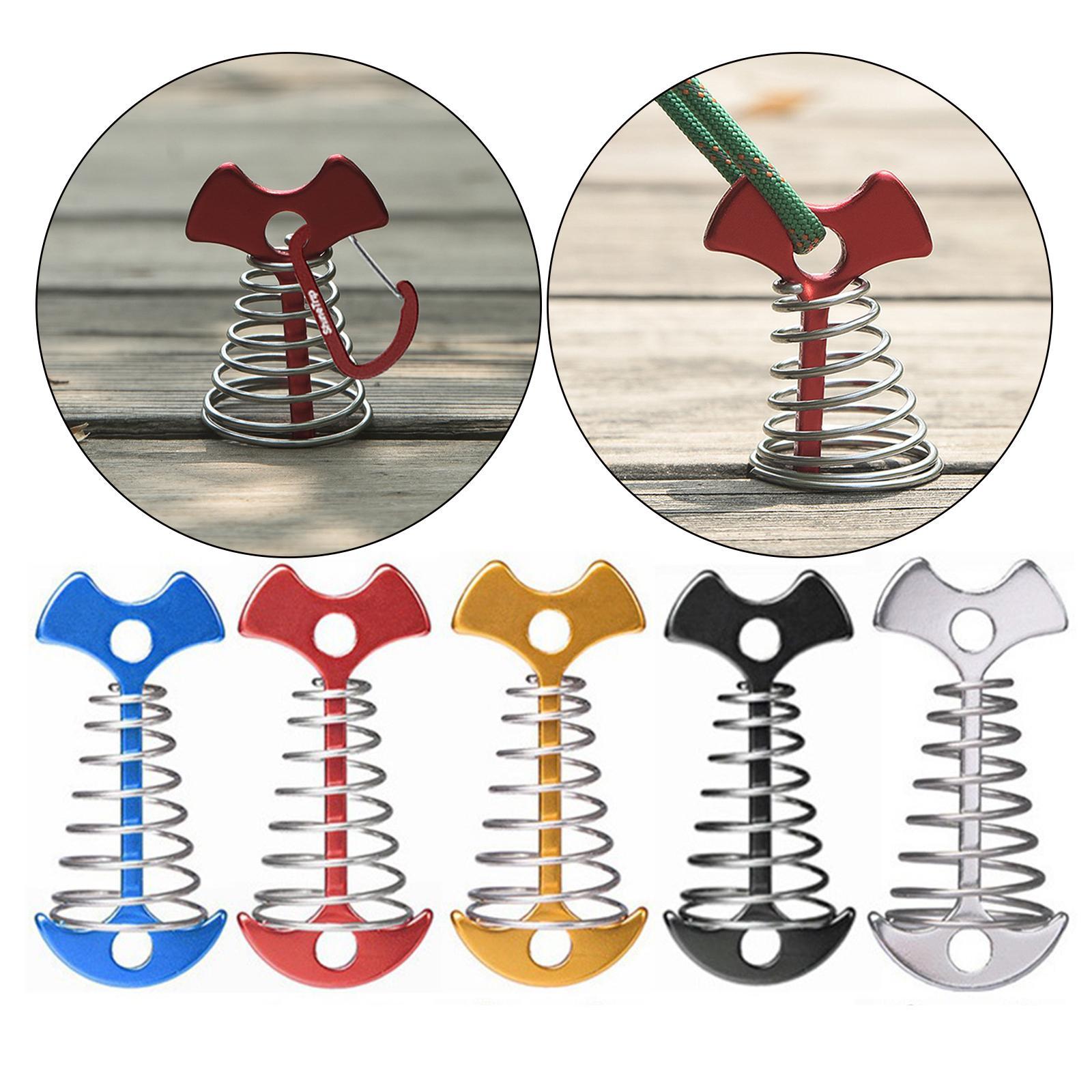 5Pcs Fishbone Anchor Tent Pegs  Board Accessory Outdoor Hiking