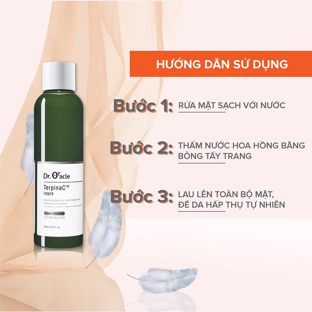 Nước Hoa Hồng Dưỡng Ẩm DR.ORACLE TerpinaC Toner 200ml - Làm Sạch Lỗ Chân Lông Kiểm Soát Bã Nhờn