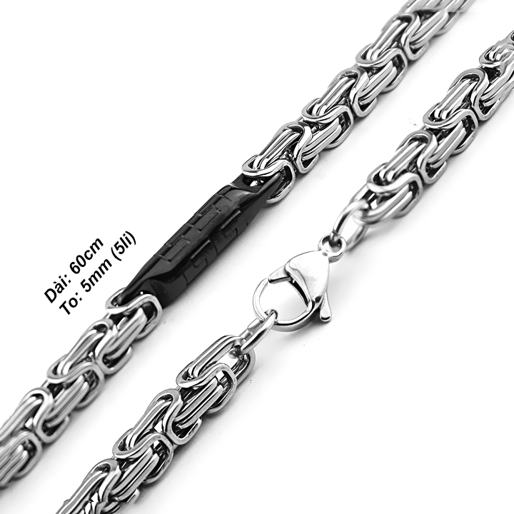 Dây chuyền Nam Kiểu ZICZAC 5li ver2 MDC042-1