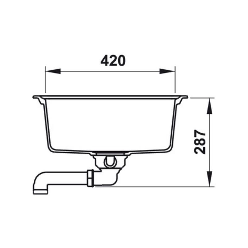 Chậu Rửa Chén Hafele HS20-GED1S60 - Lắp Nổi/Âm - Ngang 100cm - Hàng Chính Hãng