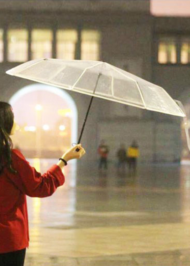 Dù gấp trong suốt siêu gọn