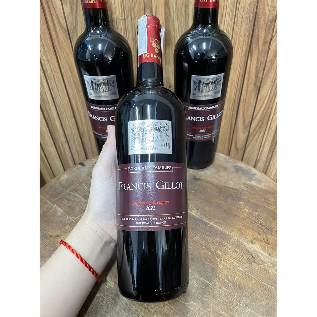 Rượu vang đỏ Francis Gillot Cabernet Sauvignon 750ml 13,5%