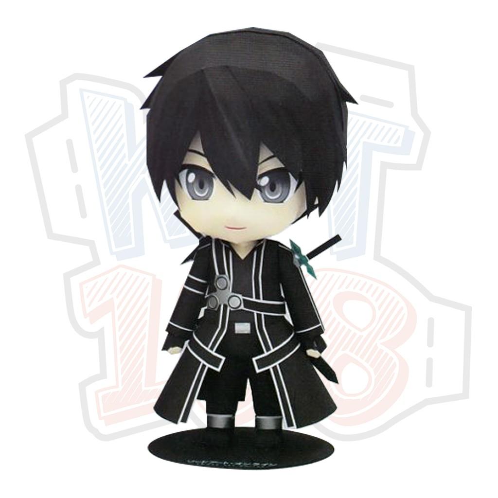 Mô hình giấy Anime Game cute Chibi Kirito - Sword Art Online