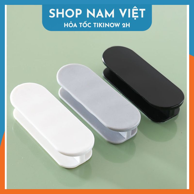 Set 2 Tay Nắm Cửa Tủ, Cửa Kéo Kèm Keo Dán Không Cần Khoan