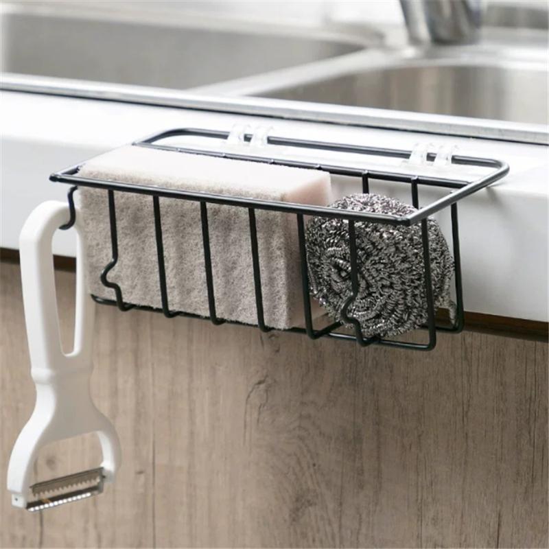 Tự Dính Sắt Tản Áo Giá Đỡ Treo Tường Mút Xốp Thoát Nước Lưu Trữ Kệ Giá Treo Bồn Rửa Chén Phụ Kiện Phòng Tắm Nhà Tổ Chức