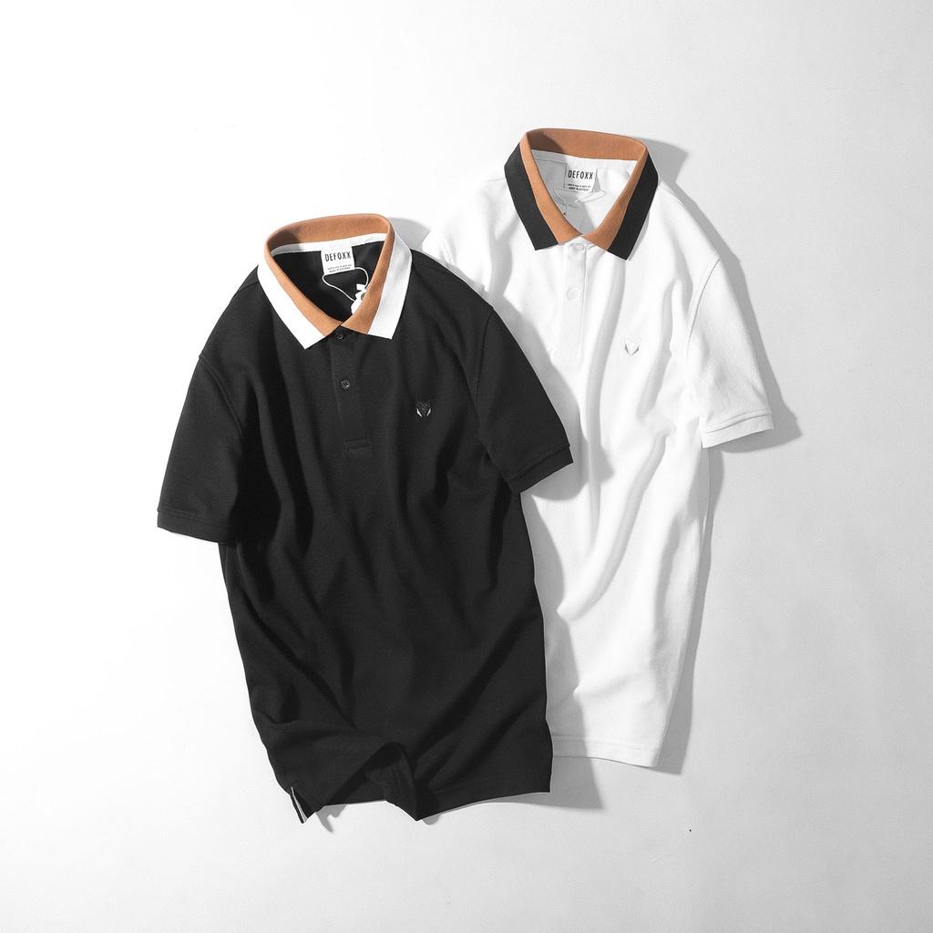 Áo thun POLO nam DF phối bo cổ thêu logo PLDF | LASTORE MENSWEAR