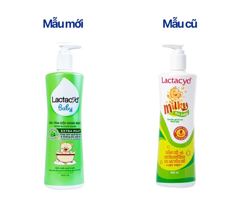Sữa Tắm Gội Trẻ Em Lactacyd Milky 500ml