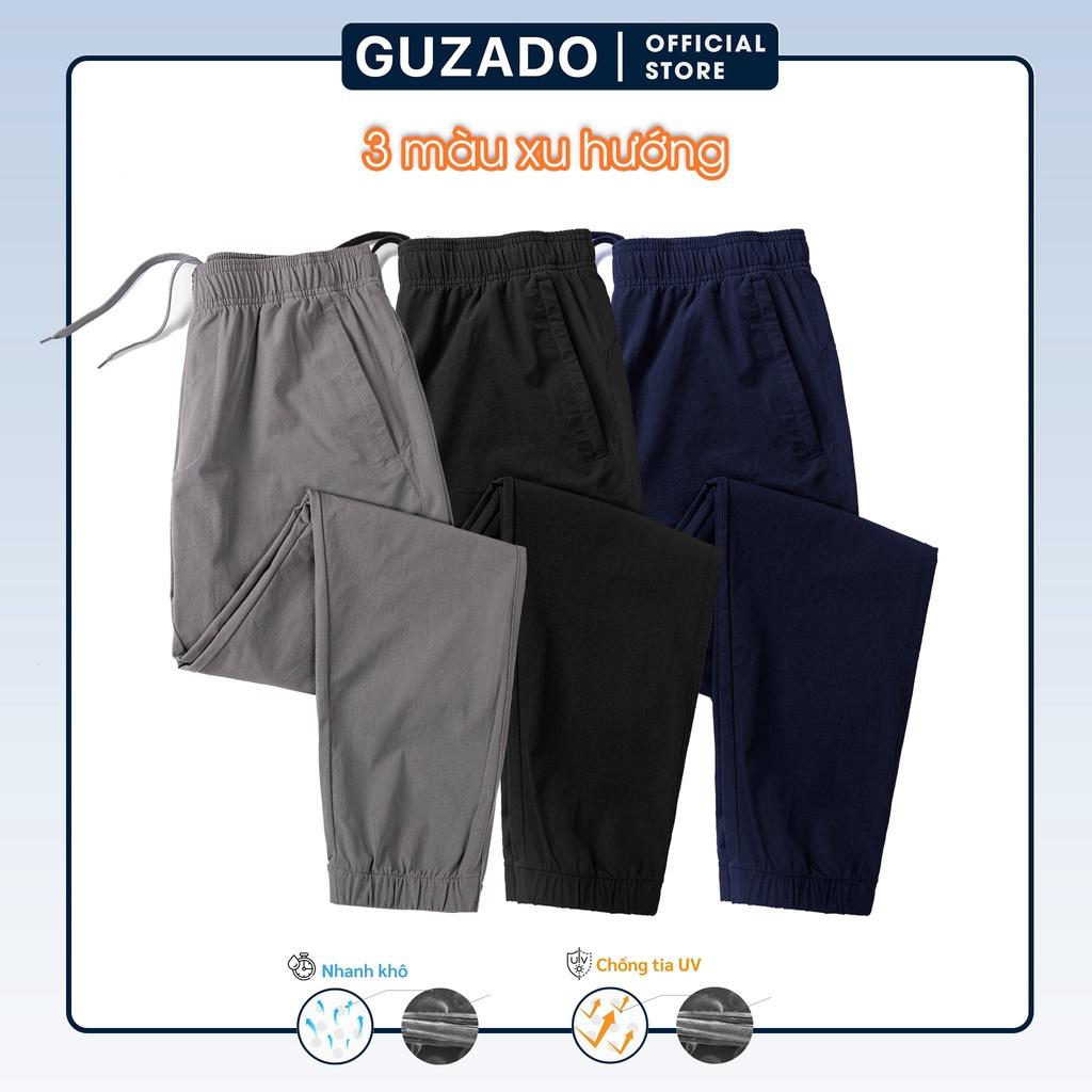 COMBO 2 Quần Jogger nam Thể Thao Guzado Chất Gió Thể Thao,Co Giãn,Vận Động Thoải Mái