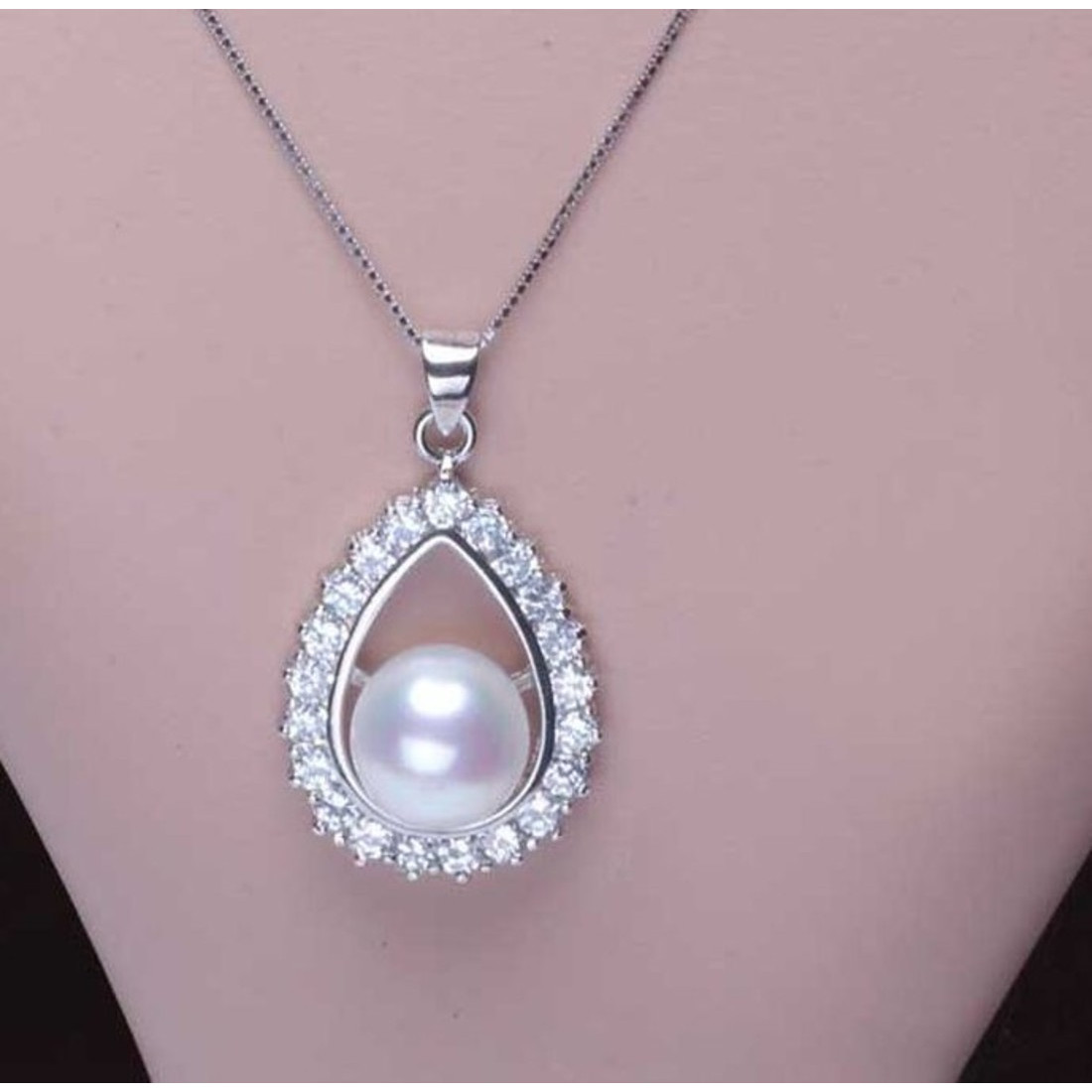 Mặt Dây Chuyền Ngọc Trai Nước Ngọt Thiên Nhiên Cao Cấp - Mắt Ngọc - Trang Sức Cô Tấm - PEARL EYES (9-10ly) - CTJ2810