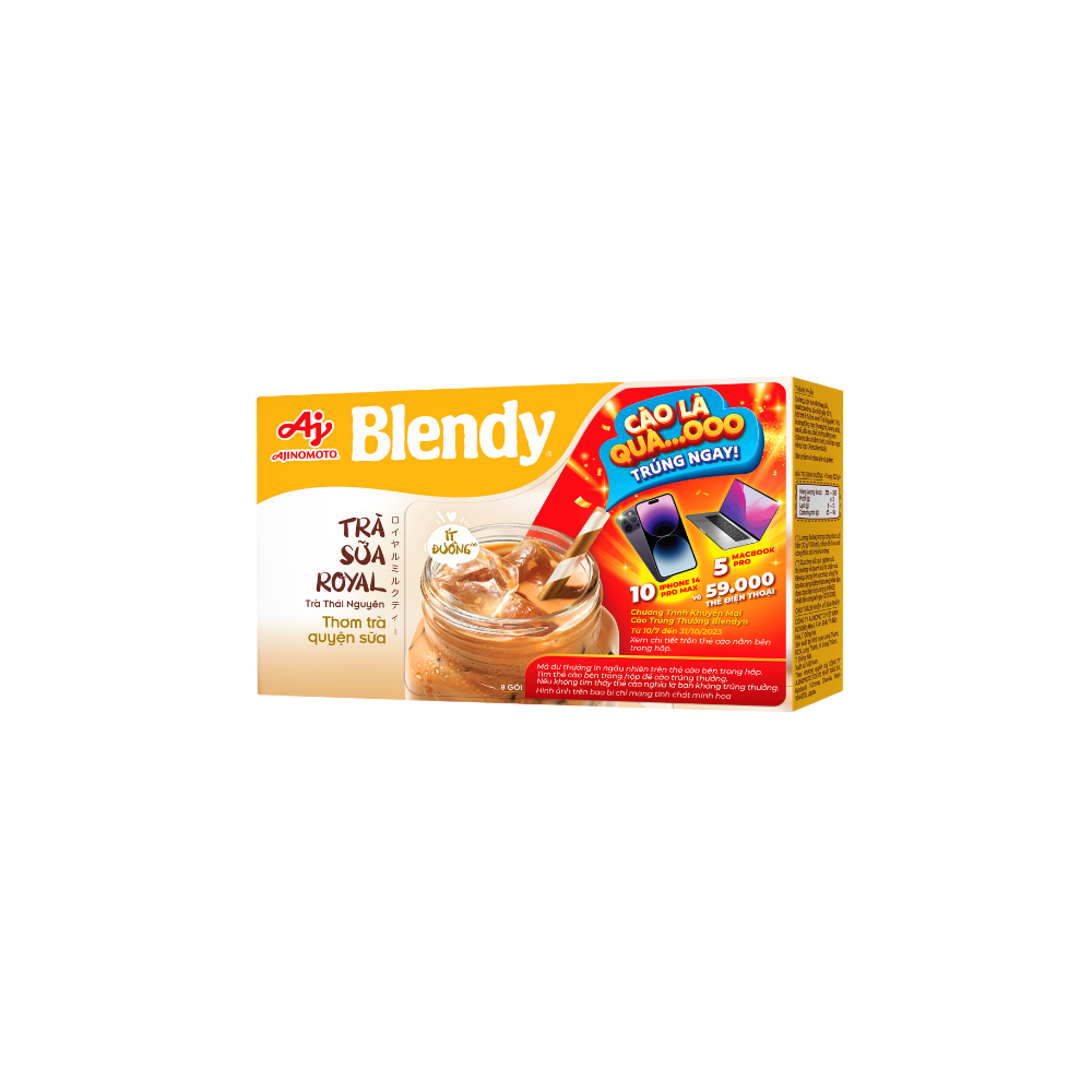 [BAO BÌ TRÚNG THƯỞNG] Combo 2 Trà sữa Royal Blendy 144g