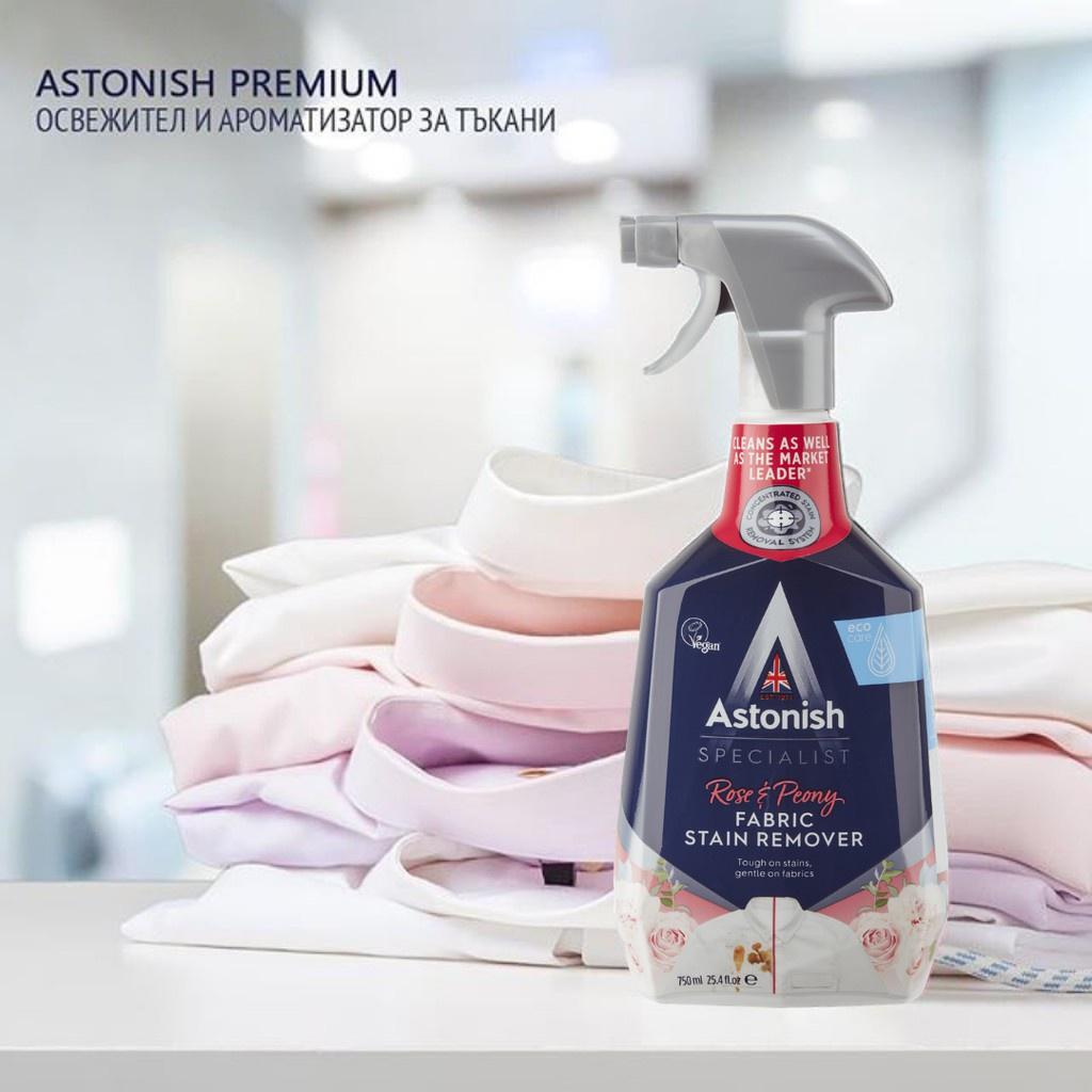 Bình xịt tẩy cổ áo và các vết bẩn trên vải Astonish từ Anh Quốc C6910 750ml không bay màu và mục vải