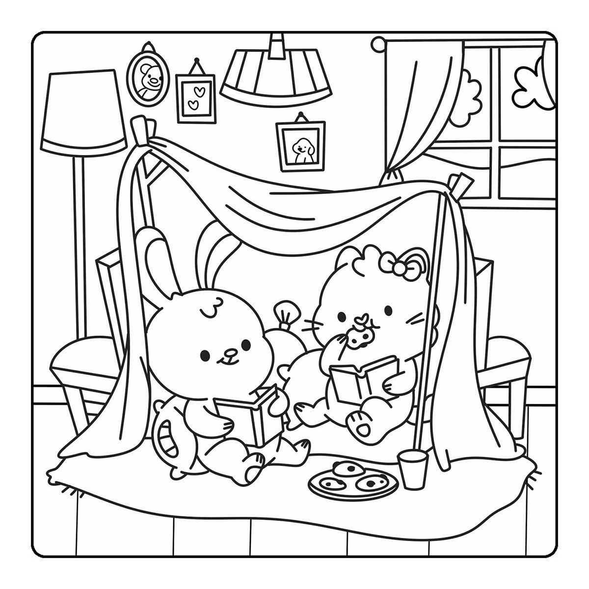 Sách Happy Days - Little Cuties Cosy Colouring