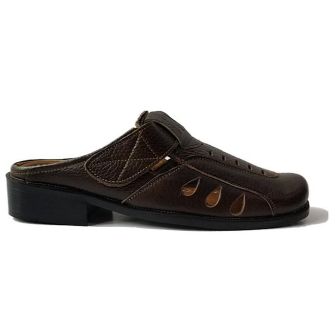 Dép bít mũi rọ nam da bò cao cấp HKT36