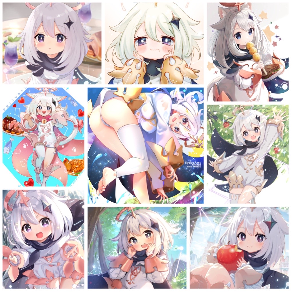 Ảnh Sticker paimon Hololive 30-60 cái khác nhau/ hình dán Hololive paimon