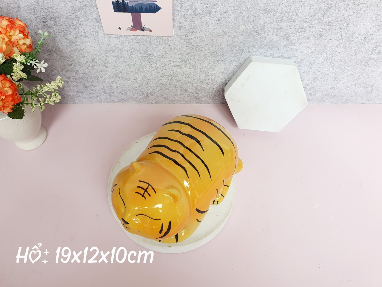 Heo đất tiết kiệm,Ống heo tiết kiệm hình hổ gốm Bát Tràng tiết kiệm tiền