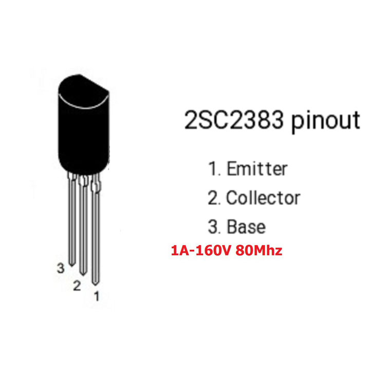 C2383 160V 1A TO-92 NPN