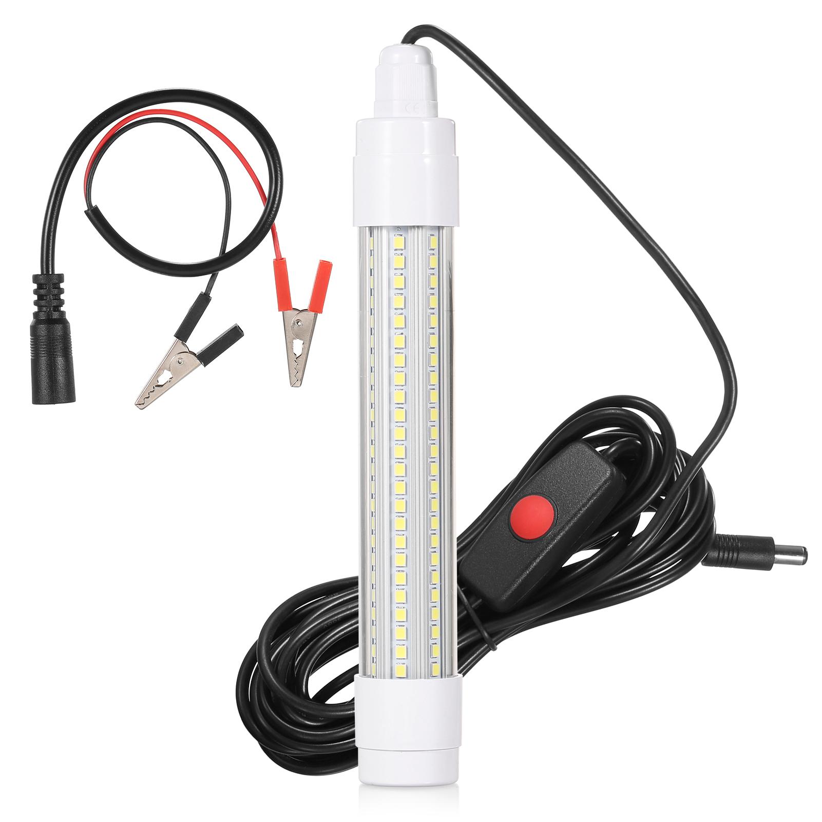 144 LED Submersible Fishing Light Underwater Fish Finder Lamp Night Fishing Lure Bait Light Fish Attracting Light