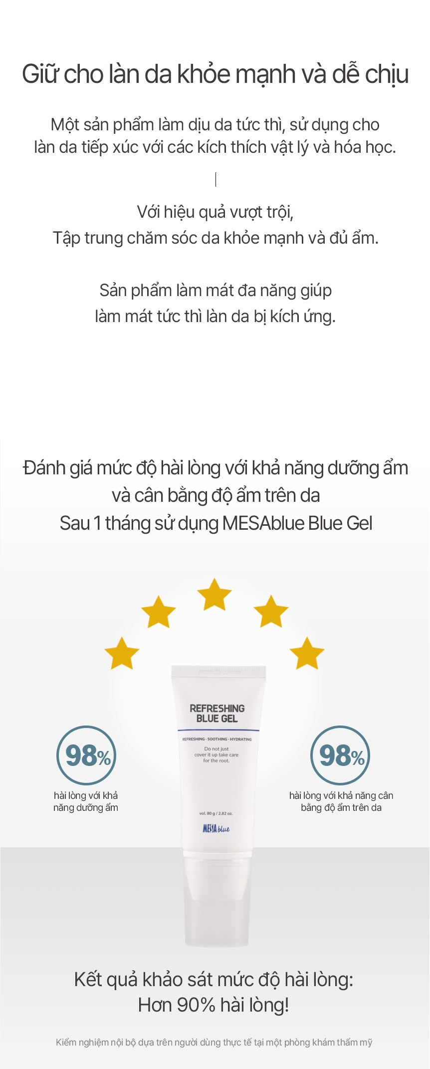 Kem Dưỡng Ẩm MESABLUE REFRESING BLUE GEL 80ml