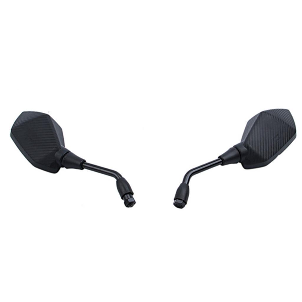 1 Pair Motorcycle Rear View Mirrors 10MM Universal Side Mirror for Scooter, ATV