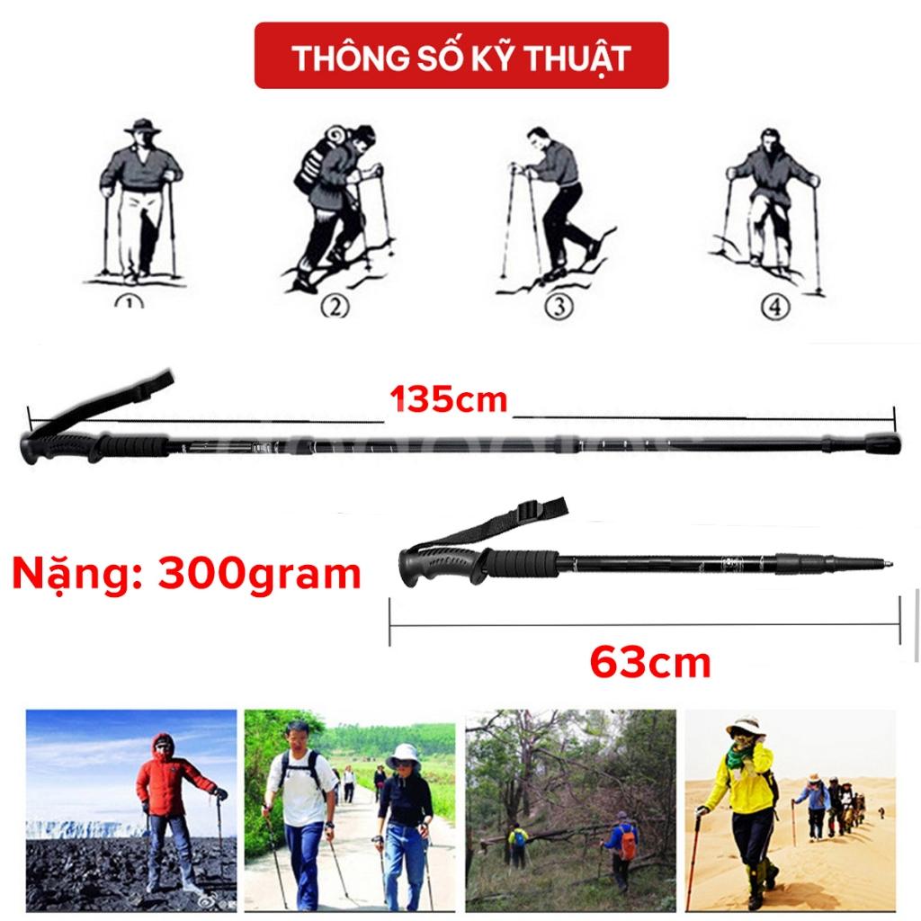 Gậy Leo Núi Trekking Đi Rừng, Dã Ngoại, Đi Phượt - Hàng chính hãng dododios