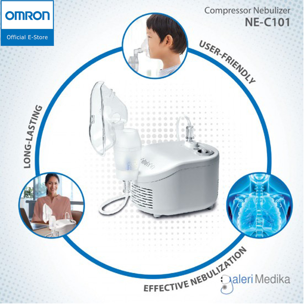 Máy Xông Mũi Họng Xông Khí Dung OMRON NE- C101 | Thương Hiệu Nhật Bản