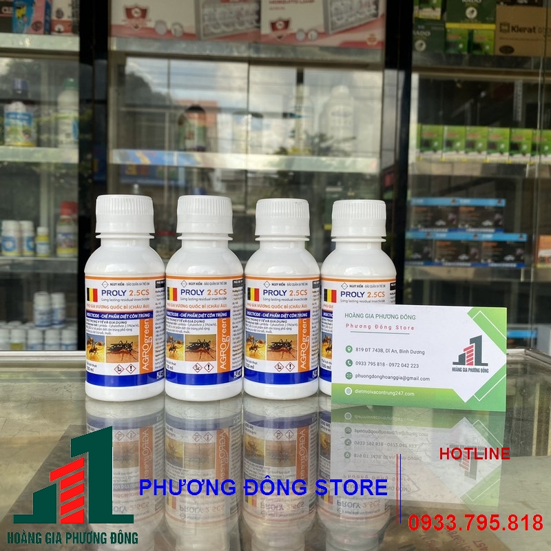 Thuốc diệt muỗi và côn trùng PROLY 2.5CS _chai 100ml