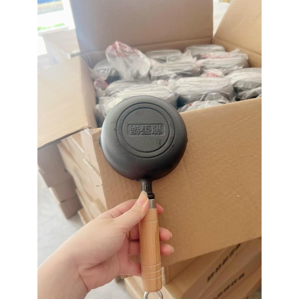 Chảo Quánh gang mini dùng được tất cả các loại bếp