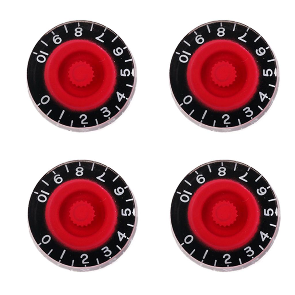 Baoblade 1 bộ 4 Đàn Guitar Tốc Độ Nút Vặn Điều Chỉnh Âm Lượng Âm Núm Phụ Kiện