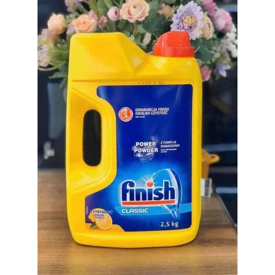 Bột rửa bát Finish 2,5kg sale tặng 2 viên Finish Nhật