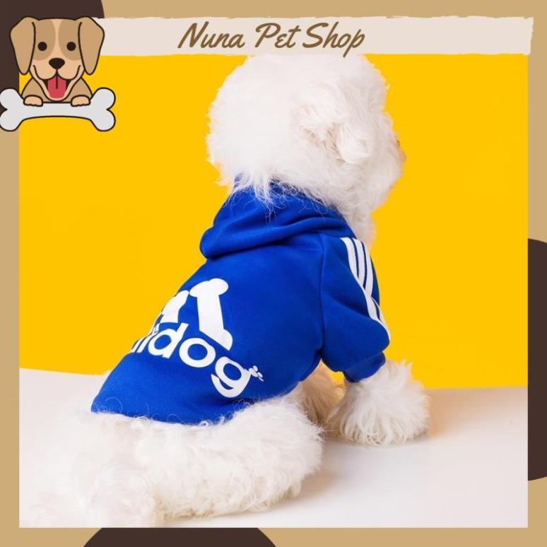 Áo nỉ Hoodie Adidog cho thú cưng, áo mùa đông cho chó mèo