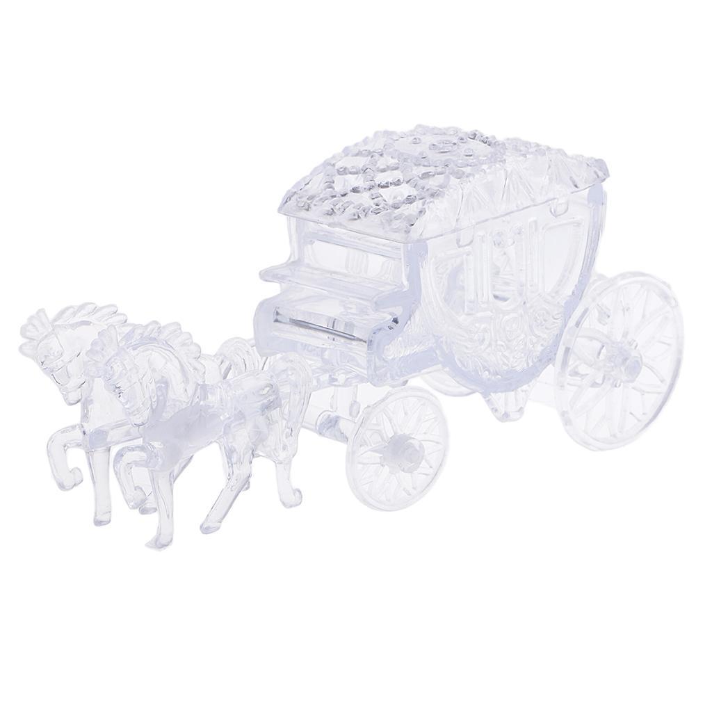 24pcs Crystal Carriage Candy Gift Boxes Wedding Party Baby Shower Favors