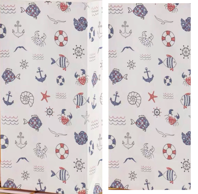 Combo 10 mét giấy dán tường, decal dán tường trang trí nhà cửa CUA VÀ CÁ TRẮNG khổ 45cm