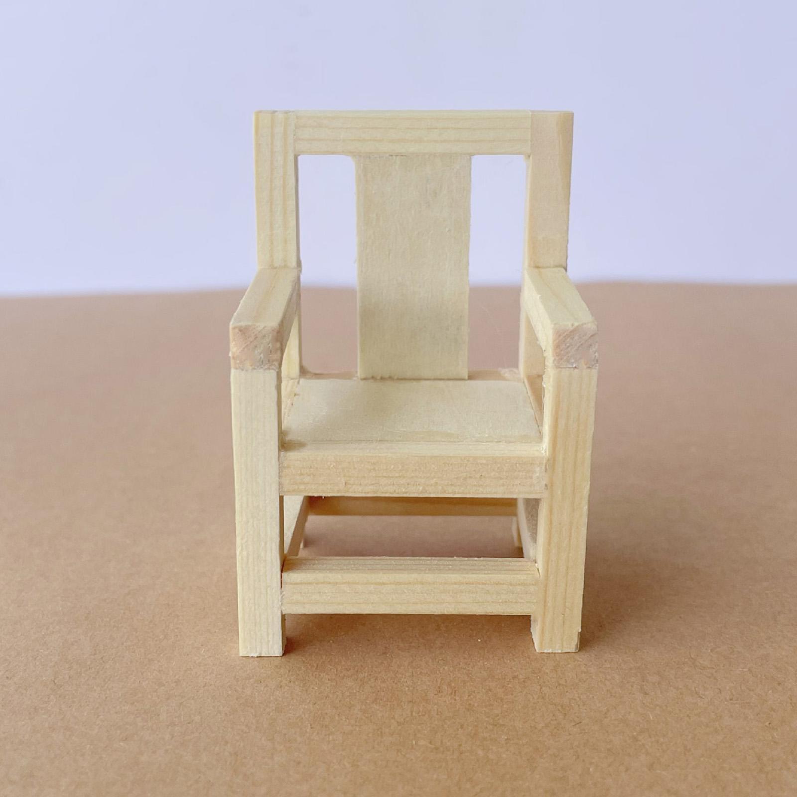 Dollhouse Miniature Armchair Ornaments for Girls Gifts Life Scene Props
