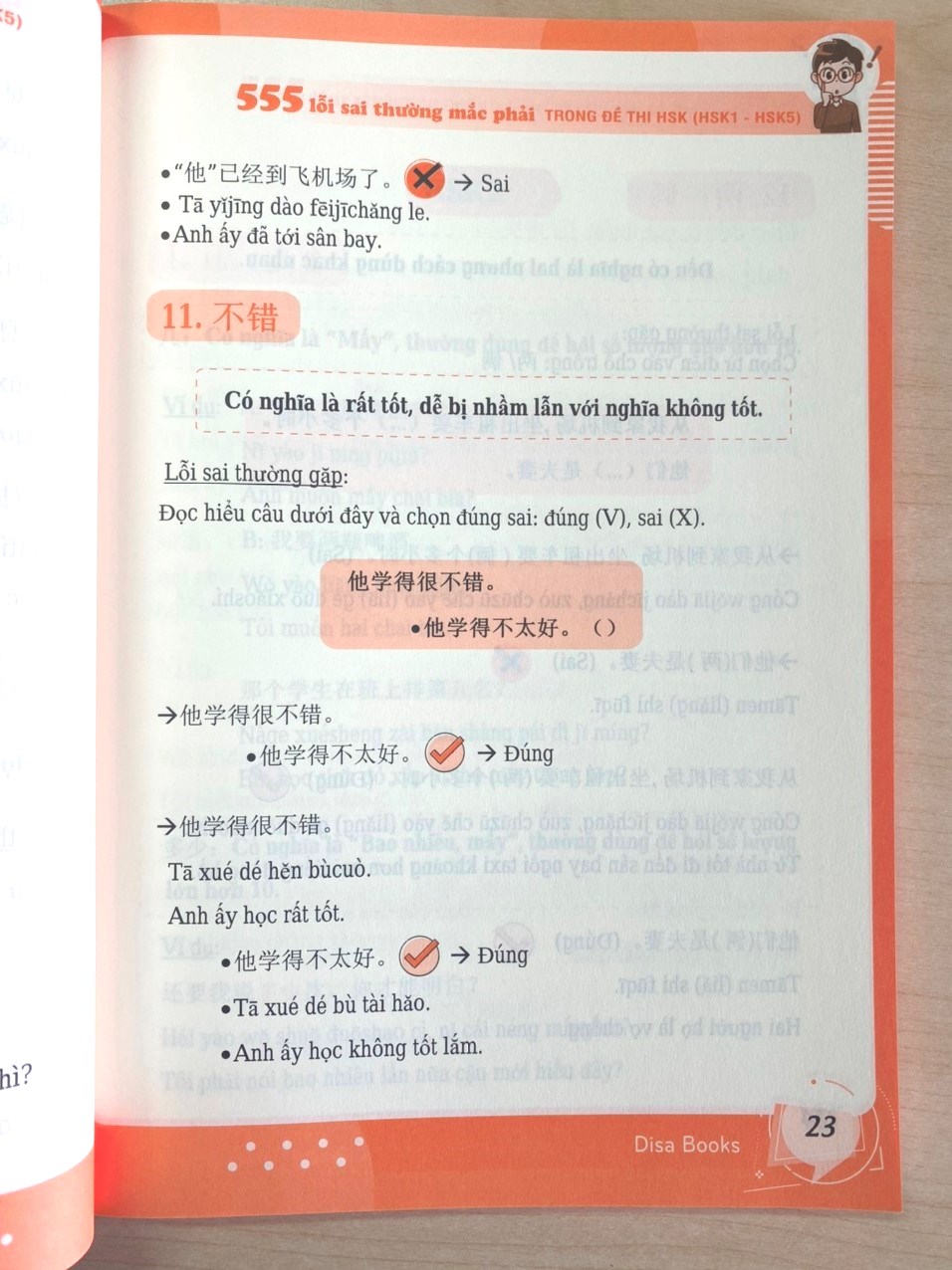 Combo 2 sách: 555 Lỗi sai thường mắc phải trong đề thi HSK + Luyện thi HSK cấp tốc tập 2 (tương đương HSK 3+4 kèm CD)