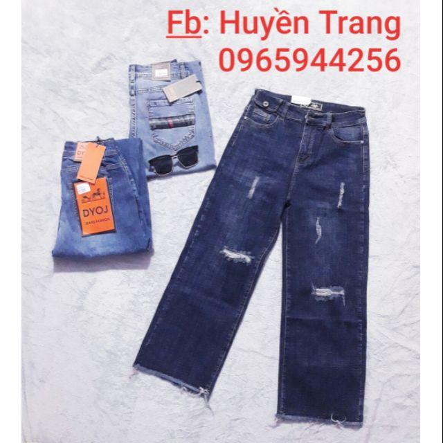 Quần jeans VNXK ống suông