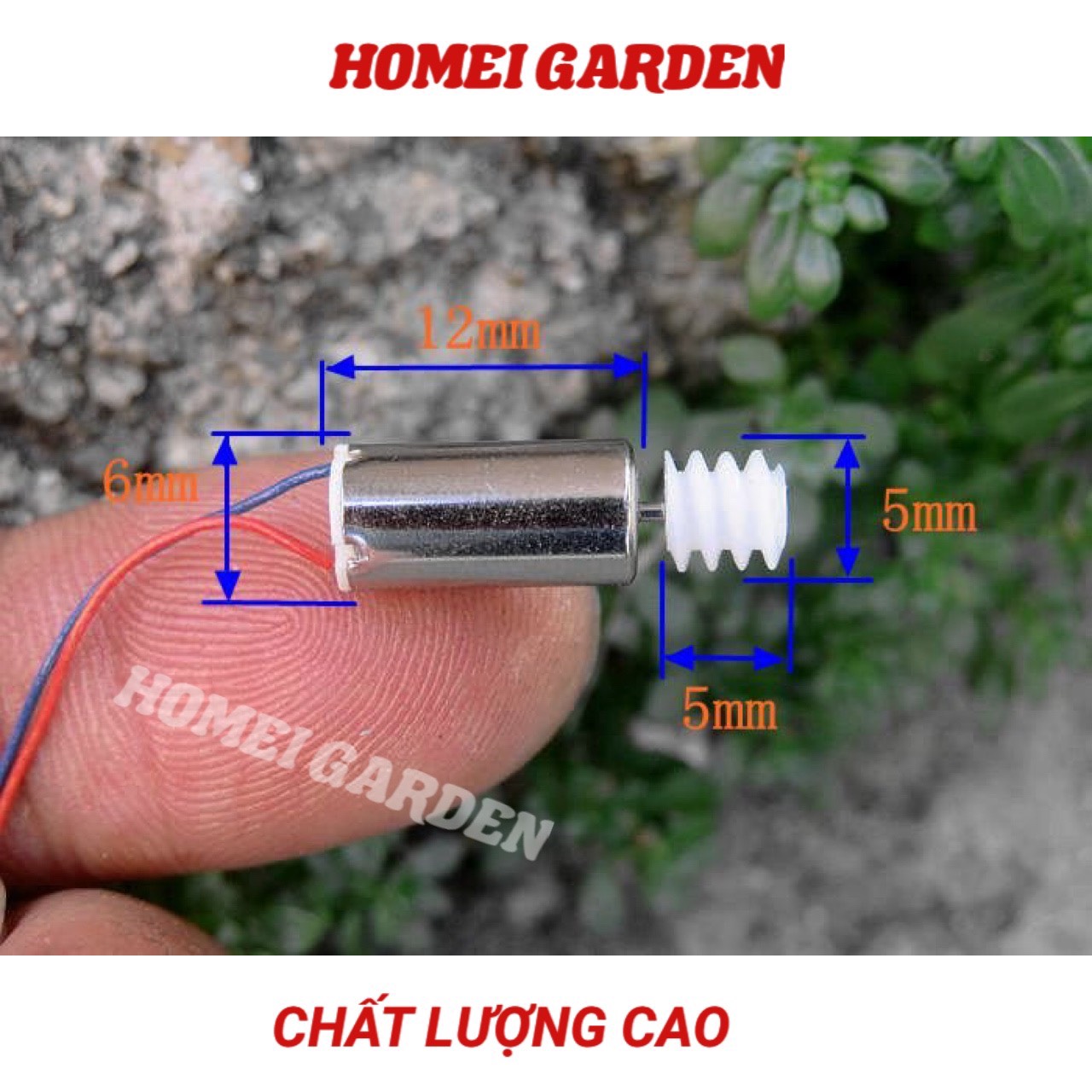 Motor máy bay mini 612 tốc độ cao từ tính mạnh kèm bánh răng - HM0034