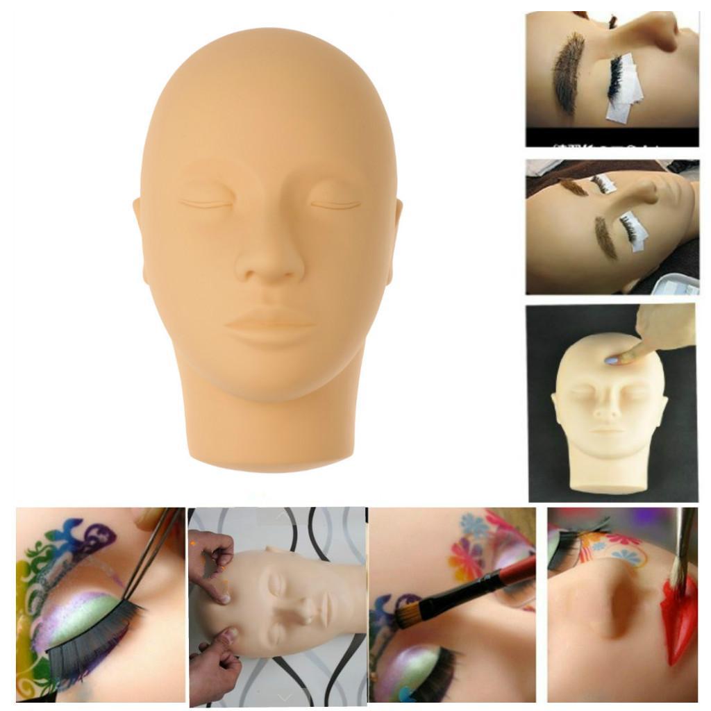 Make Up Training Mannequin Eyelash Extension Practice Head + 10Pairs Eyelash Kit