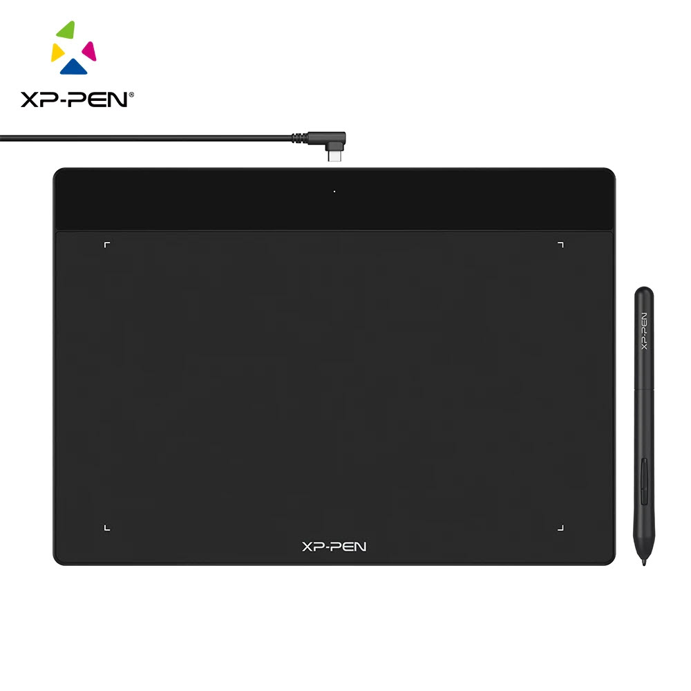 Bảng Vẽ Điện Tử XP-Pen Deco Fun L 10X6.27 inch Android Hỗ Trợ Cảm ứng Nghiêng kèm Bút Vẽ Không Sạc P01 - Hàng Chính Hãng - Red