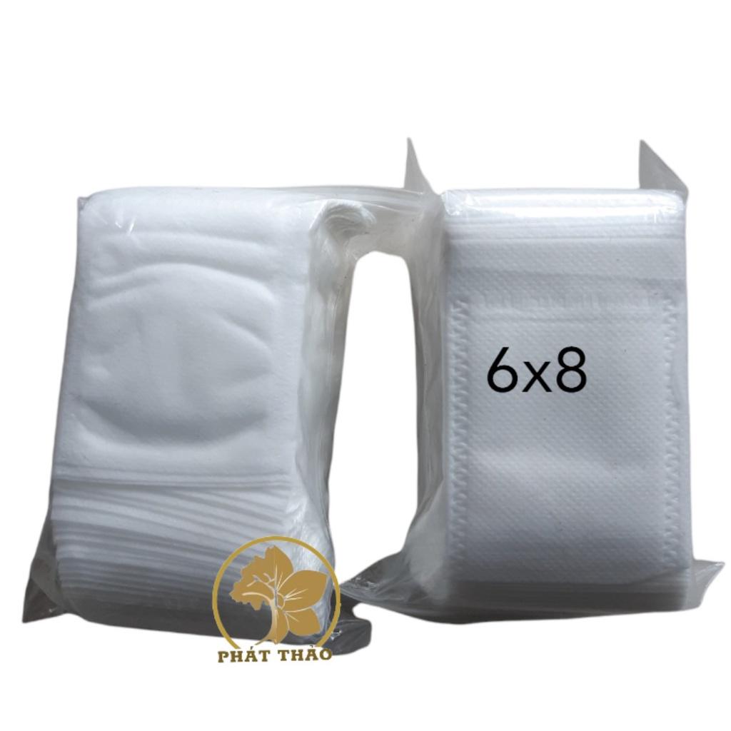 Set 100 túi lọc trà, đựng phân tan chậm kích thước 6x8cm