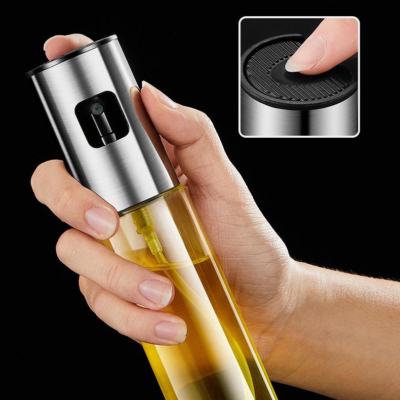 Bình xịt dầu ăn phun sương cho nồi chiên không dầu chai thủy tinh 100ml