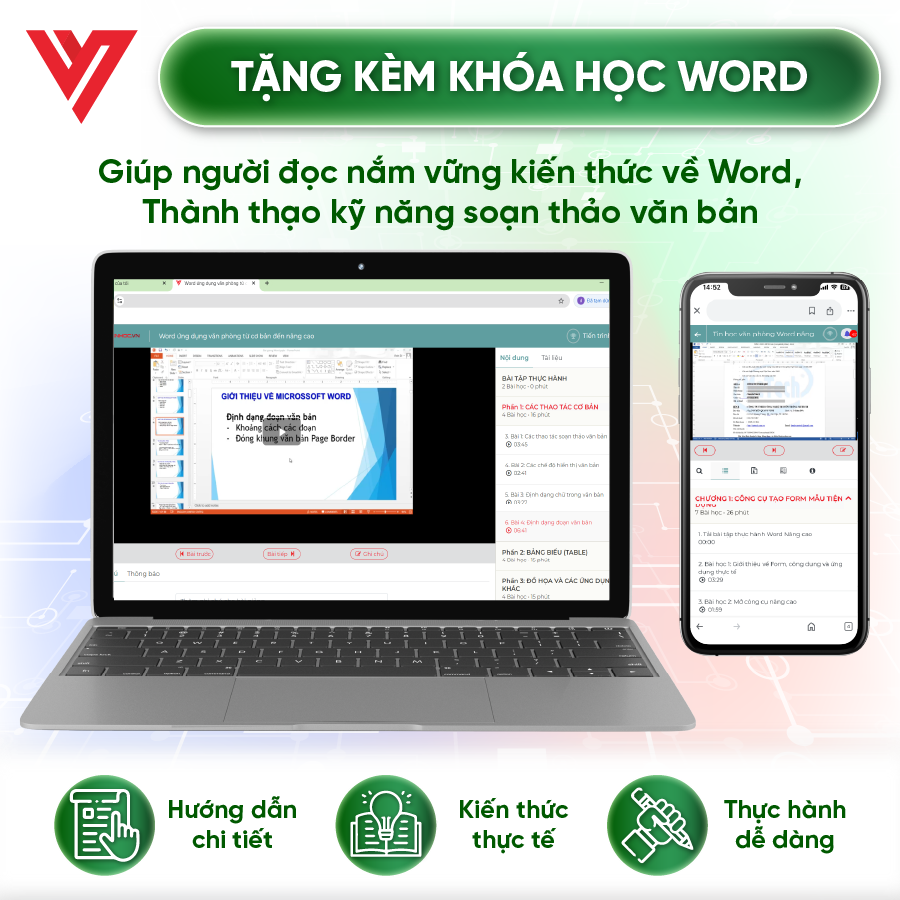 Combo 2 Sách Word - Google Sheet Ứng Dụng Văn Phòng ĐẠO TẠO TIN HỌC Tặng Kèm Video Bài Giảng