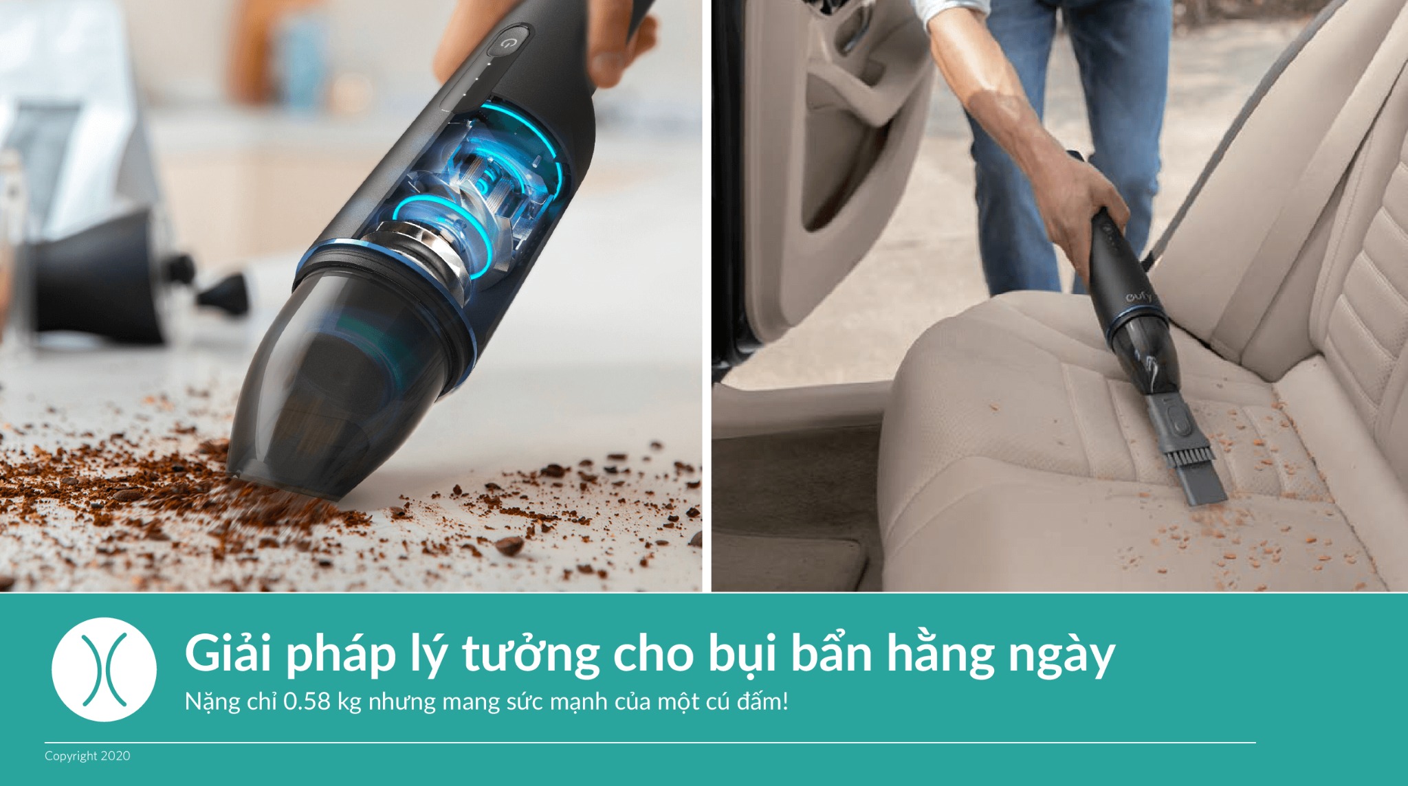 MÁY HÚT BỤI CẦM TAY MINI EUFY HOMEVAC H11 - T2521 - Hàng Chính Hãng