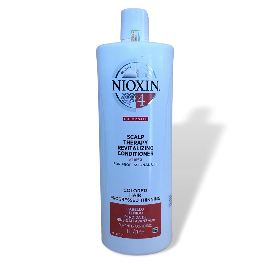 Dầu xả Nioxin 4 Scalp Therapy Revitalizing Conditioner Colored Hair Progressed Thinning cho tóc nhuộm có hiện tượng thưa rụng 1000ml