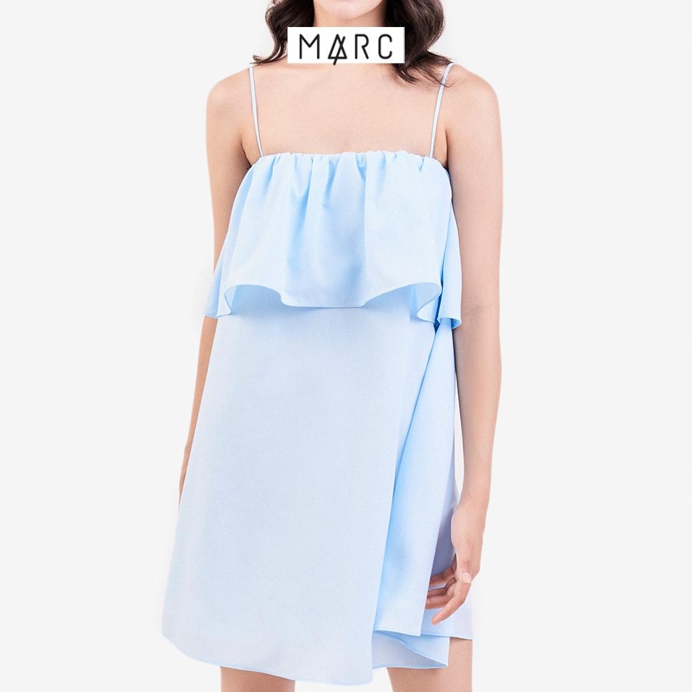 Đầm 2 dây nữ MARC FASHION form rộng phối bèo ngực CBVH070922