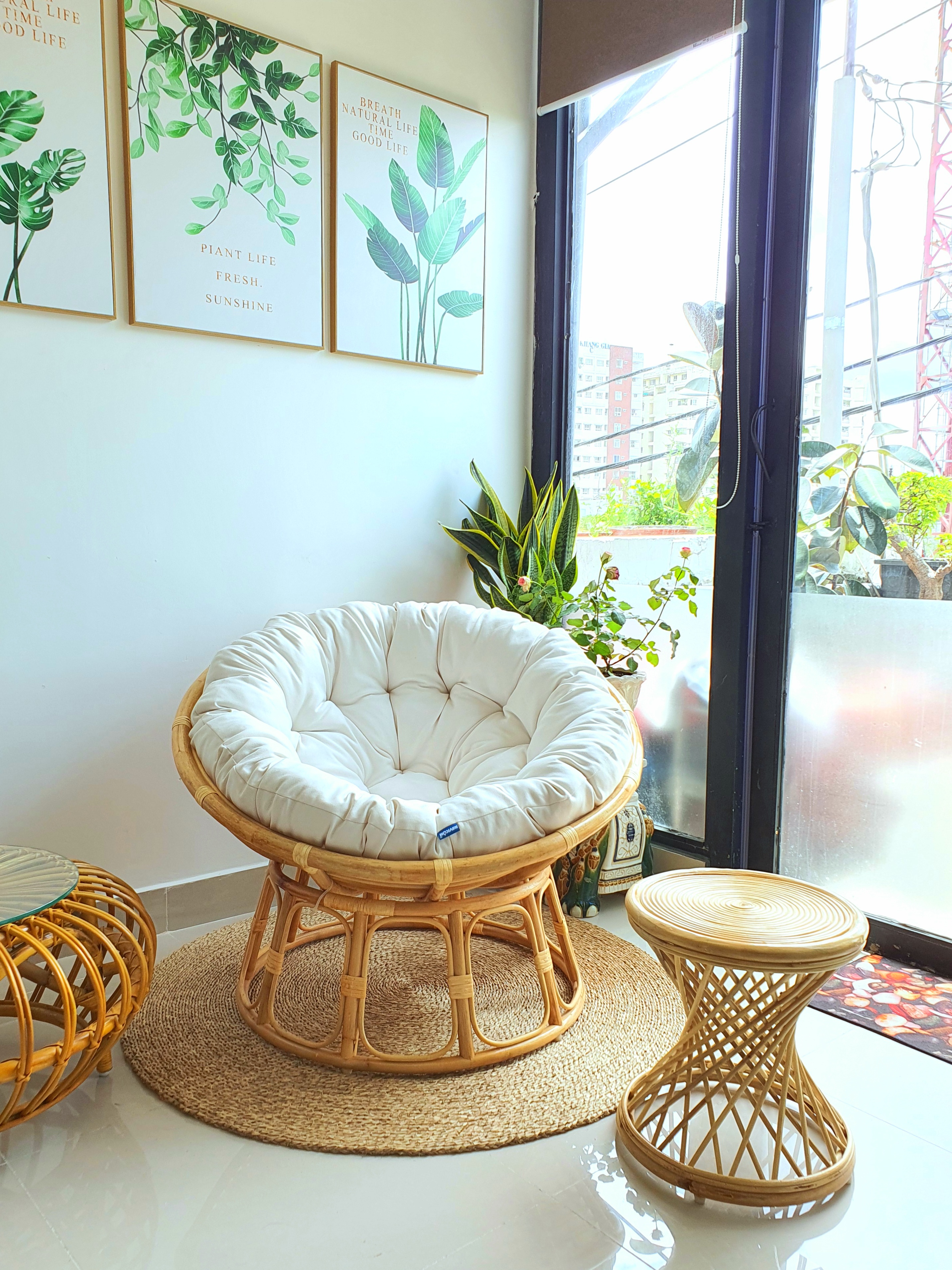 Ghế thư giãn papasan size 1m
