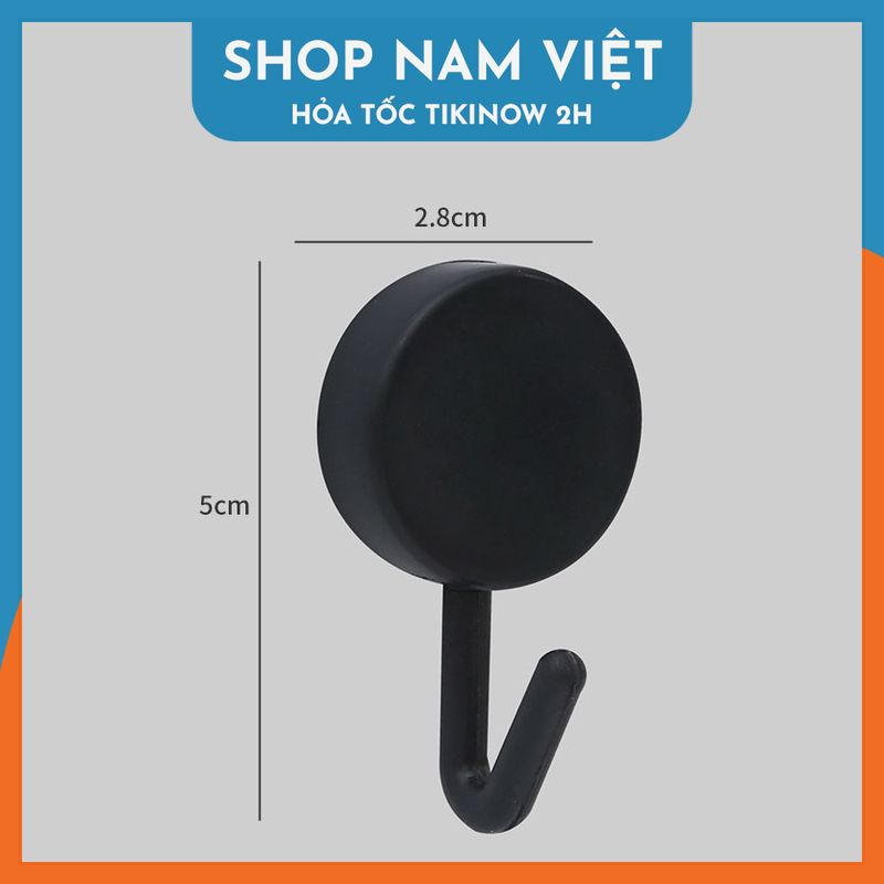 Set 10 Móc Nhựa Tròn Dán Tường Nhiều Màu Sắc Hiện Đại, Móc Treo Đồ Trang Trí Nhà Cửa - Chính Hãng NAVIVU