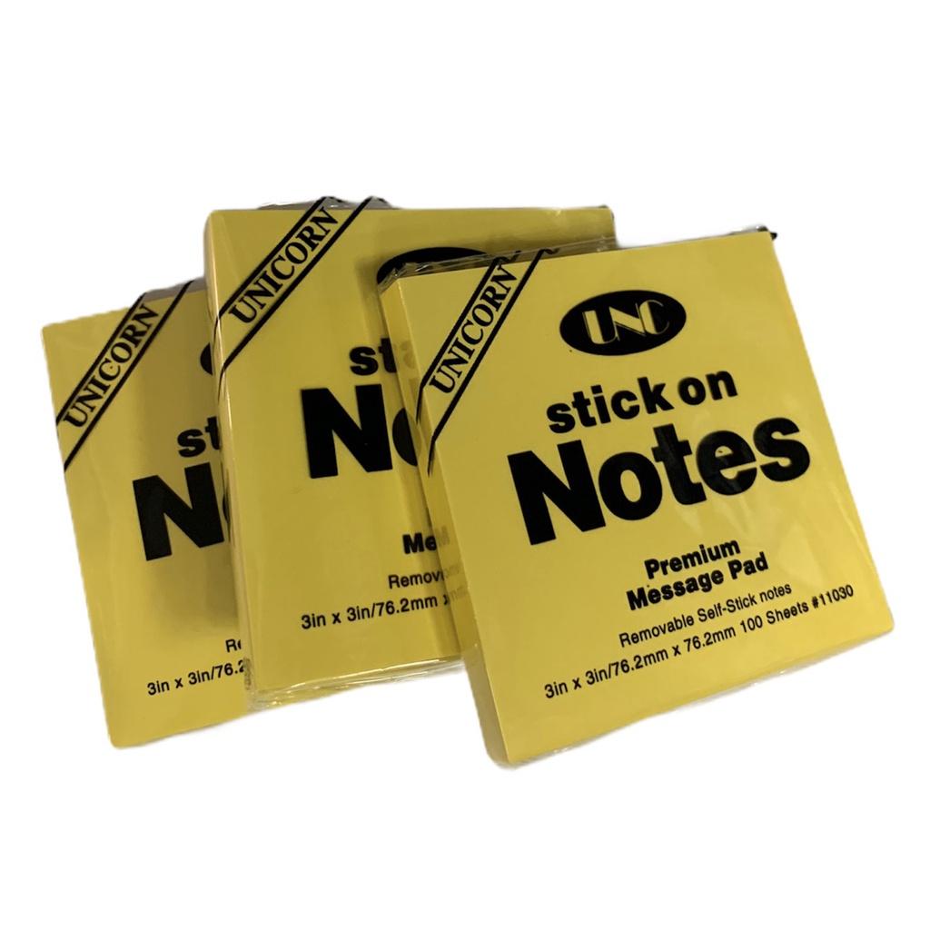 Giấy Note Ghi Chú UNC Nhiều Kích Thước 100 tờ