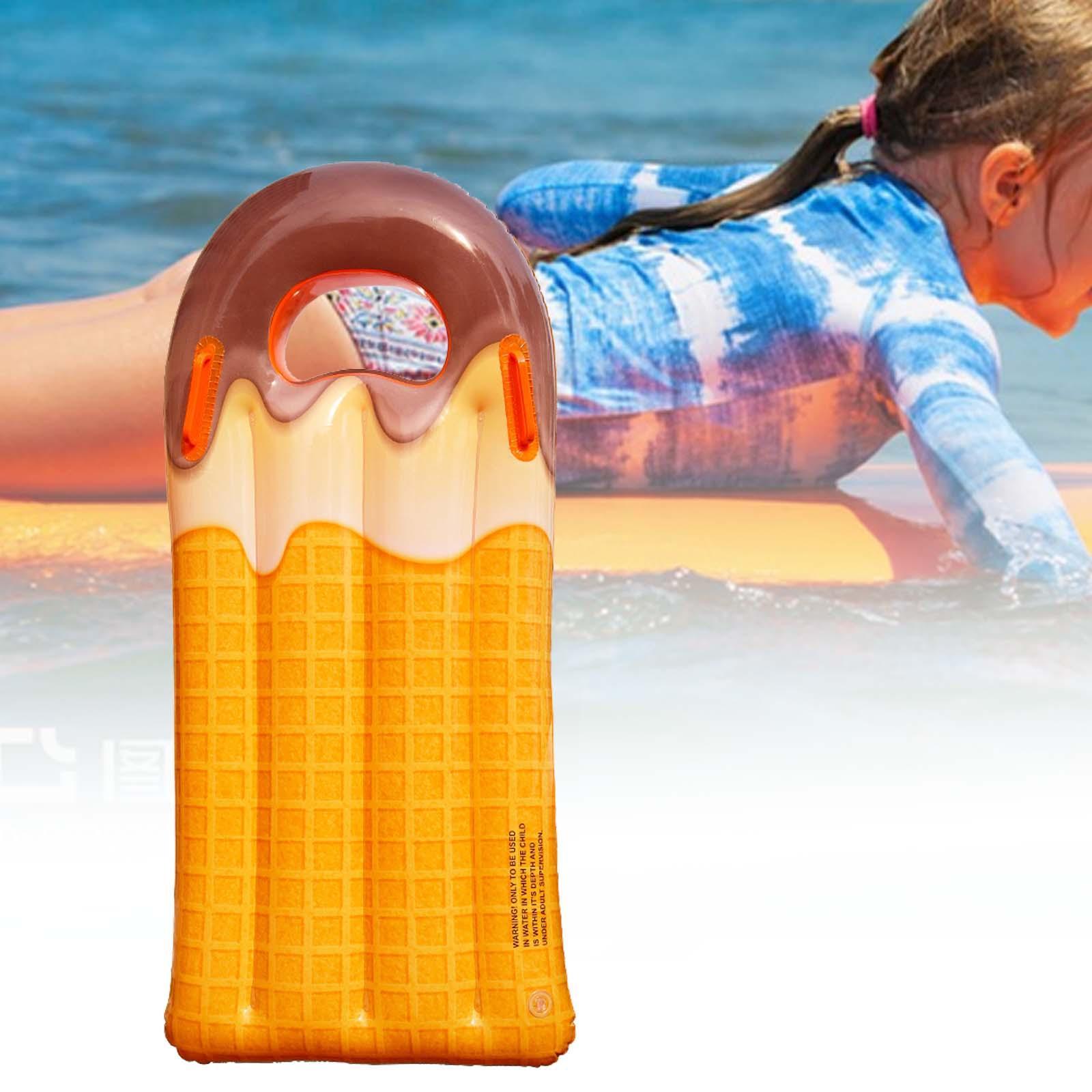 Bodyboards Inflatable Surfboard for Kids Beach Party Pool Floating Summer Float Boards, Sea Surfing Board with Handle for Swimming Swimming Pool