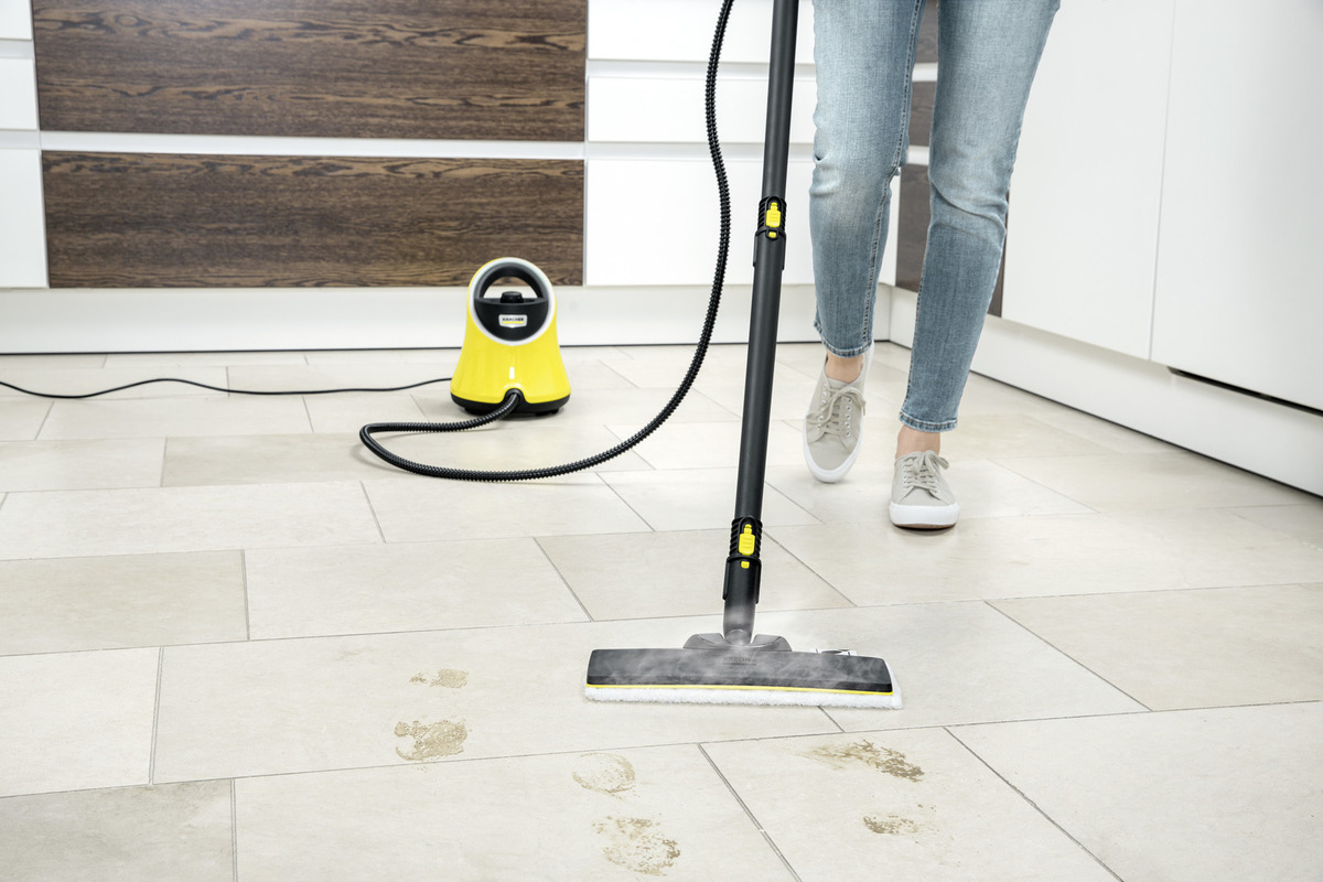 Combo Máy làm sạch bằng hơi nước Karcher SC 2 Deluxe EasyFix và thanh giặt hơi nước