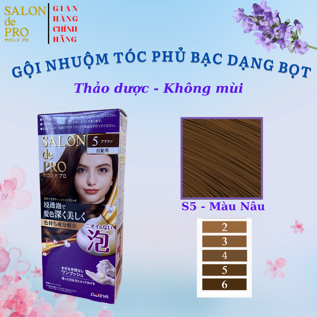 SALON de PRO nhuộm tóc phủ bạc dạng bọt TFH5